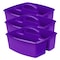 Storex Large Caddy, Purple, 3PK 00955U06C - alternate 1